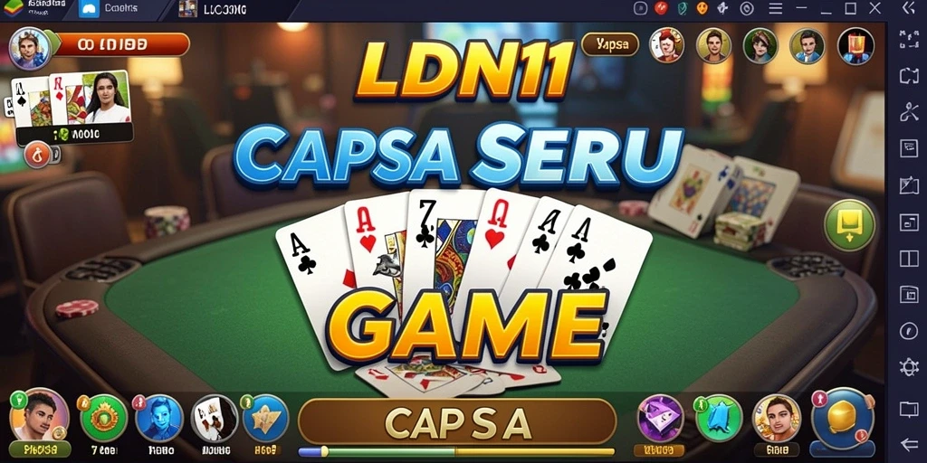 Tampilan antarmuka permainan Capsa LDN11 yang menarik dan interaktif.