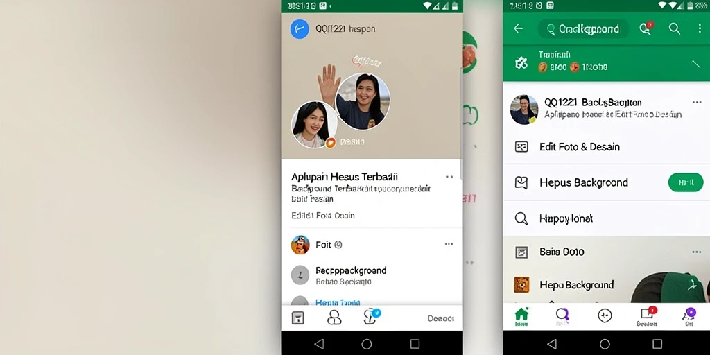 Tampilan antarmuka aplikasi QQ1221 untuk hapus background.