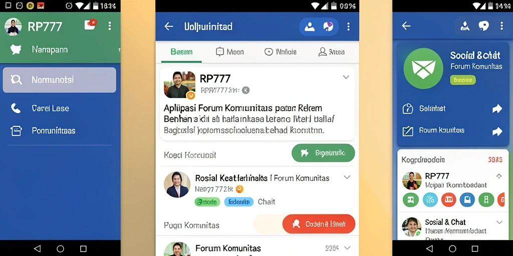 Antarmuka utama RP777 yang ramah pengguna dan interaktif.