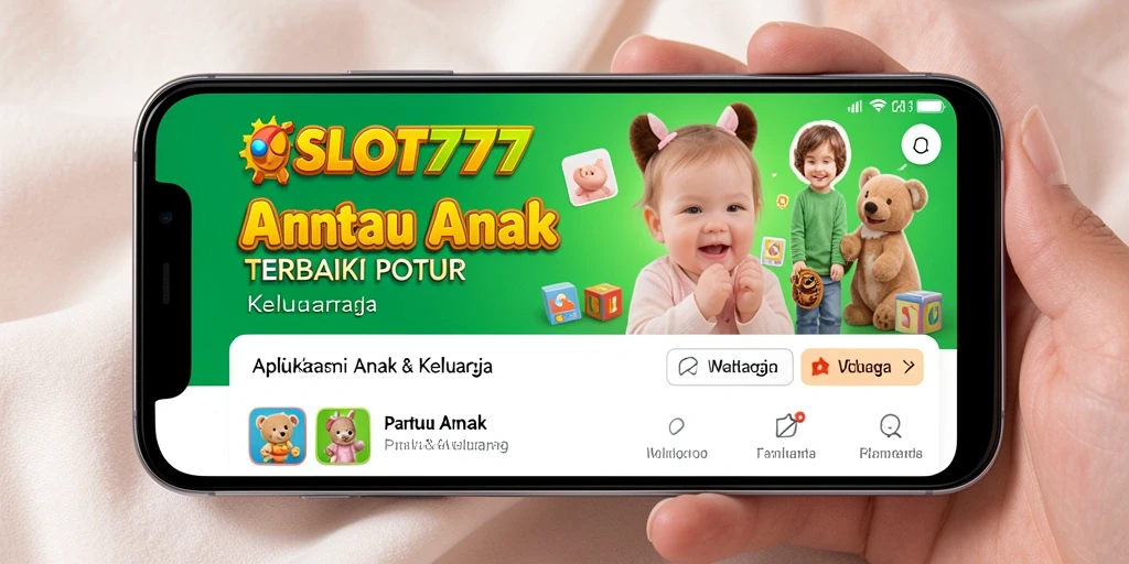 Tampilan antarmuka SLOT777 yang ramah pengguna untuk Pantau Anak.
